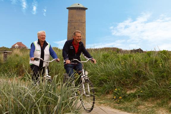 Paar fährt Fahrrad | Résidence Wijngaerde